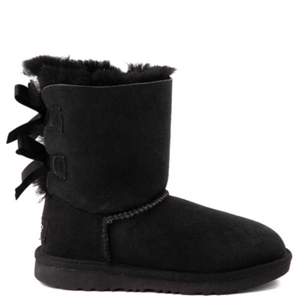 Ugg black boots bow